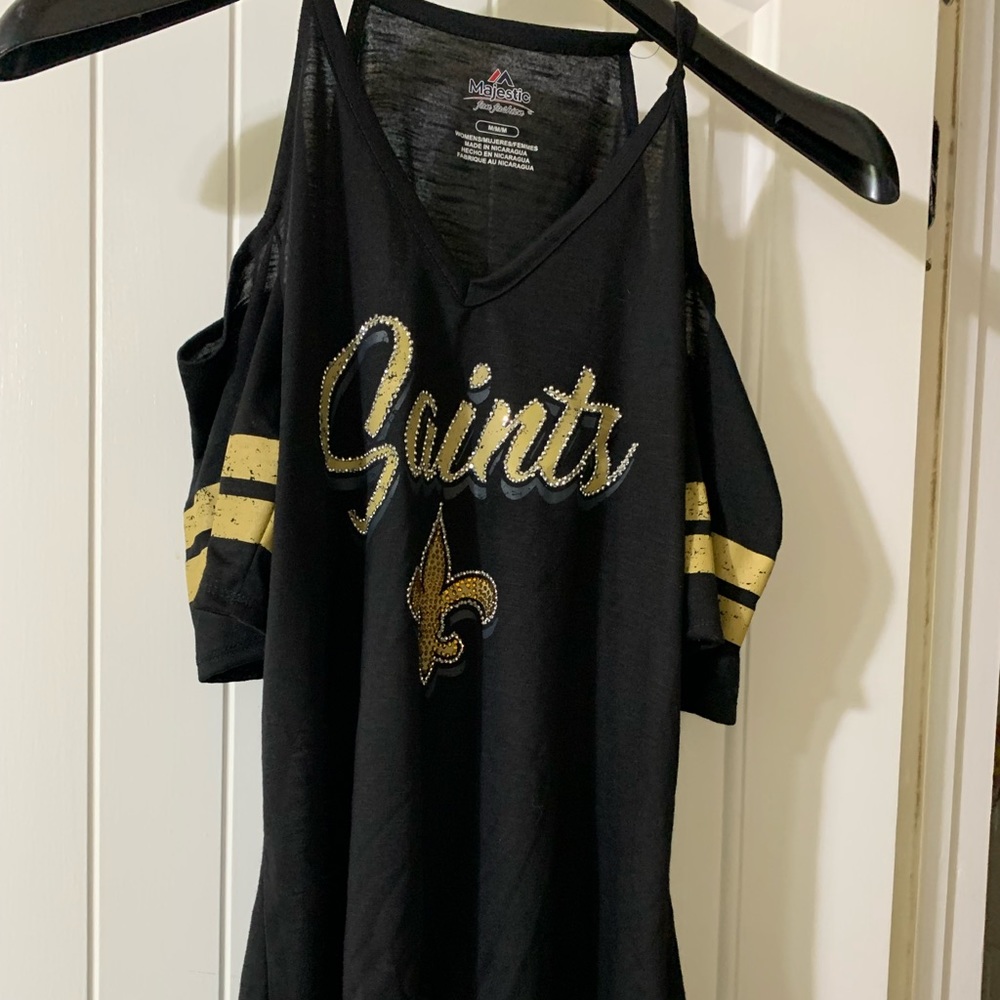 Saints top by Majestic fan fashion size medium.